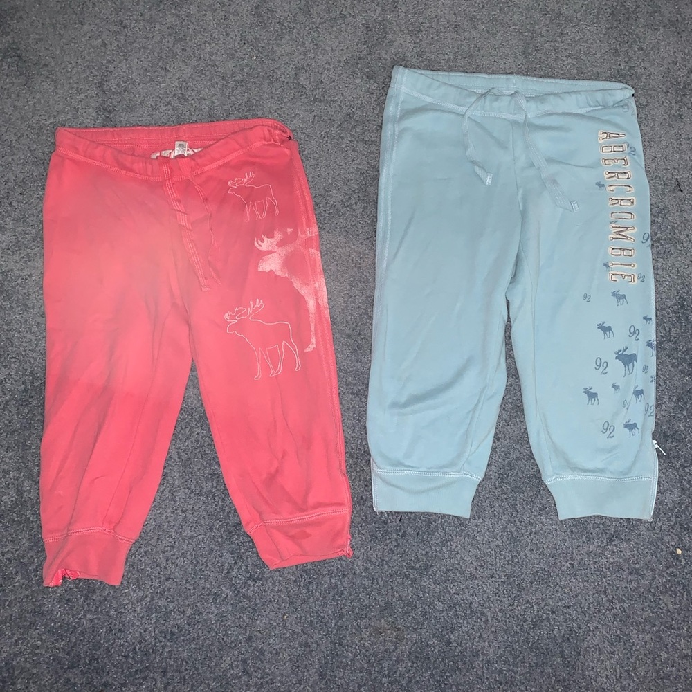 2 Abercrombie sweatpants Capri length